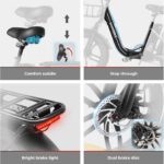 SAMEBIKE E-Bike Klapprad Elektrofahrrad mit 20 Zoll Fat Tire, 13Ah Lithium-Akku für Lange Reichweite bis 120KM, 7-Gang-All-Terrain Ebike Herren für MTB, Strand & Schnee