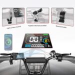 SAMEBIKE E-Bike Klapprad Elektrofahrrad mit 20 Zoll Fat Tire, 13Ah Lithium-Akku für Lange Reichweite bis 120KM, 7-Gang-All-Terrain Ebike Herren für MTB, Strand & Schnee