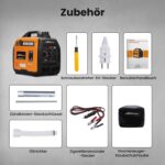 maXpeedingrods Inverter Stromerzeuger 3300W Stromgenerator Benzin Superleise 4 Takt mit USB und 230V Steckdosen Leicht als Notstromaggregat Backup Stromausfälle für Camping Wohnwagen Garage Baustelle