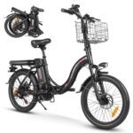 SAEMBIKE Elektrofahrrad Für Erwachsene, 250W Klappbares Elektrofahrrad Mit 36V 13AH Abnehmbarem Akku, Geschwindigkeit 25KM/H und Reichweite 110KM, 20„* 2.35“ Fetter Reifen E-Bikes Für Stadtpendler