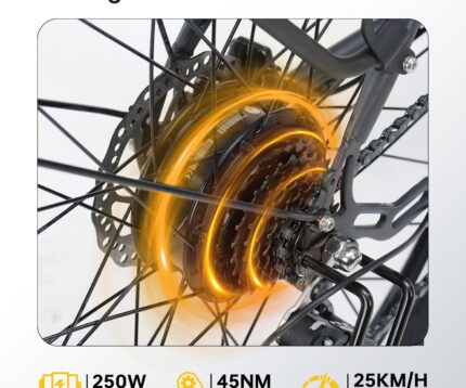 Eleglide T2 E Bike, 27,5" Trekkingrad E-Bike Herren Damen mit Hydraulische Scheibenbremsen, 36V 13Ah Akku,100km Reichweite, Elektrofahrrad mit 7-Gang-Getriebe, Pedelec Citybike EBike für Erwachsene