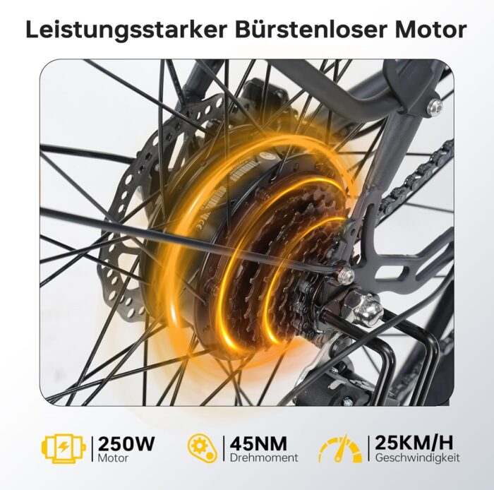 Eleglide T2 E Bike, 27,5" Trekkingrad E-Bike Herren Damen mit Hydraulische Scheibenbremsen, 36V 13Ah Akku,100km Reichweite, Elektrofahrrad mit 7-Gang-Getriebe, Pedelec Citybike EBike für Erwachsene