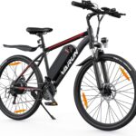 VARUN E Bike, 26/24 Zoll E-Mountainbike Herren Damen mit 48/36V Batterie, 21/1 Gang, Aluminium Rahmen, Reichweite 40-80KM, Ebike für Erwachsene und Jugendliche