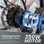 SAXXX E Bike Damen 28 Zoll Tiefeinsteiger mit 36V 13Ah Akku, Elektro Fahrrad Erwachsene mit Scheibenbremse, 7 Gang Kettenschaltung Pedelec mit Federgabel, Gepäckträger für Damen/Frauen Herren/Männer