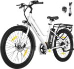 HITWAY E Bike 27,5 Zoll E-CityBike mit 36V13Ah Akku Pedelec für Damen 50-100km Reichweite 250W Motor StVZO-Zulassung E-Bike Tiefeinstieg