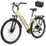 ttgo 28 Zoll E Bike für Erwachsene, Elektrofahrräder mit 36V 18Ah Akku 250W Motor 25 km/h 80-120 km Reichweite, 7-Gang Getriebe mit LCD-Display City E Bike für Herren Damen, C3 SE
