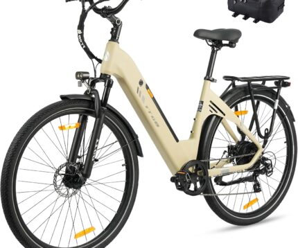ttgo 28 Zoll E Bike für Erwachsene, Elektrofahrräder mit 36V 18Ah Akku 250W Motor 25 km/h 80-120 km Reichweite, 7-Gang Getriebe mit LCD-Display City E Bike für Herren Damen, C3 SE
