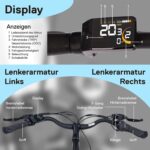 SAXONETTE E Bike mit Rücktrittbremse und nabenschaltung, Ebike Damen 28 Zoll mit 36V 13Ah BMS Akku, 7 Gang Elektro Fahrrad Erwachsene mit Federgabel, Pedelec mit Gepäckträger für Damen und Herren