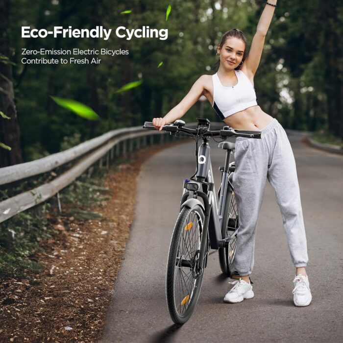 E-Bike Damen/Herren, 26 Zoll/27.5 Zoll Elektrofahrrad, mit 36V 13Ah Li-Ion Akku, 250W Motor, Reichweite bis zu 100KM im Hybrid Modell