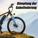 VARUN E Bike, 26/24 Zoll E-Mountainbike Herren Damen mit 48/36V Batterie, 21/1 Gang, Aluminium Rahmen, Reichweite 40-80KM, Ebike für Erwachsene und Jugendliche