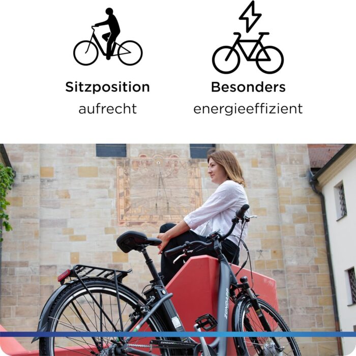 ZÜNDAPP E Bike 26 Zoll Fahrrad Damen Ebike 26 Zoll Green 2.7 Elektrofahrrad Pedelec Cityrad Hollandrad