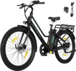 HITWAY E Bike 27,5 Zoll E-CityBike mit 36V13Ah Akku Pedelec für Damen 50-100km Reichweite 250W Motor StVZO-Zulassung E-Bike Tiefeinstieg