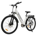 R1 E-Bike Damen 26 Zoll Tiefeinsteiger Trekkingrad E-Cityrad mit 36V 14.5Ah Wechselakku, Reichweite bis zu 110km, Hydraulische Scheibenbremsen, EU-konformes Ebike für Erwachsene