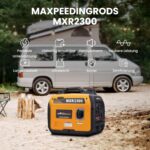 maXpeedingrods 2300W Inverter Stromerzeuger Superleise Tragbarer für Outdoor Camping Wohnmobil 4 Takt Leicht Notstromaggregat Benzin für Reise Garage, Wohnwagen mit USB und 230 V Steckdosen