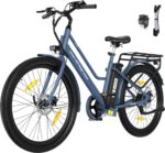 HITWAY E Bike 27,5 Zoll E-CityBike mit 36V13Ah Akku Pedelec für Damen 50-100km Reichweite 250W Motor StVZO-Zulassung E-Bike Tiefeinstieg