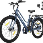 HITWAY E Bike 27,5 Zoll E-CityBike mit 36V13Ah Akku Pedelec für Damen 50-100km Reichweite 250W Motor StVZO-Zulassung E-Bike Tiefeinstieg