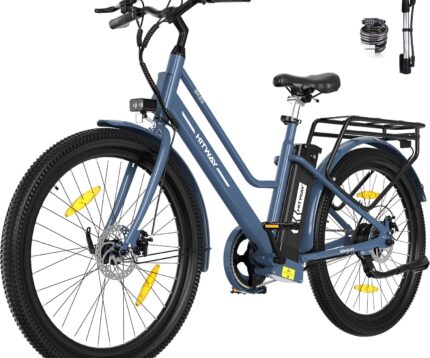 HITWAY E Bike 27,5 Zoll E-CityBike mit 36V13Ah Akku Pedelec für Damen 50-100km Reichweite 250W Motor StVZO-Zulassung E-Bike Tiefeinstieg