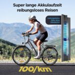 Elektrofahrrad, E-Bike Trekkingrad E-Cityrad, 36V 12,5Ah Li-Ion Akku Mountainbike Pendlerfahrrad, LCD-Display, Reichweite bis 100KM, EU-konform, mit APP