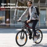 VARUN E Bike, 26/24 Zoll E-Mountainbike Herren Damen mit 48/36V Batterie, 21/1 Gang, Aluminium Rahmen, Reichweite 40-80KM, Ebike für Erwachsene und Jugendliche