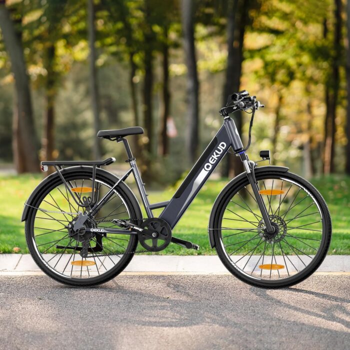 E-Bike Damen/Herren, 26 Zoll/27.5 Zoll Elektrofahrrad, mit 36V 13Ah Li-Ion Akku, 250W Motor, Reichweite bis zu 100KM im Hybrid Modell