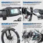 Eleglide E Bike, E-Bike Herren Damen mit 250W Motor 10Ah Akku, Offroad E-Mountainbike, 7 Gänge Elektrofahrrad Für Berge und Pendeln, Multifunktional, Höchstgeschwindigkeit 25km/h, 35 km Reichweite