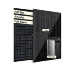 VALE Balkonkraftwerk Bifazial 900 Wp Full Black - EcoFlow Stream Wechselrichter 800 W - Hochwertiges Solarpanel Set - 5m AC-Kabel - inkl. App-Steuerung