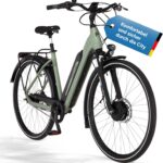 Fischer E-Bike City CITA 2403 Active Elektrofahrrad für Damen und Herren, RH 43, Frontmotor 40 Nm, 48 V Akku