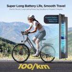 E-Bike Damen/Herren, 26 Zoll/27.5 Zoll Elektrofahrrad, mit 36V 13Ah Li-Ion Akku, 250W Motor, Reichweite bis zu 100KM im Hybrid Modell