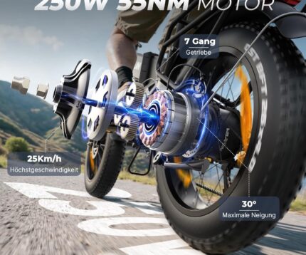 VARUN E Bike Klapprad 20 Zoll, Ebike Herren Damen mit 48V 13Ah Akku, 120KM Reichweite, 4.0 Fat Tire, LCD-Display mit 5 PAS, E-fatbike mit 7-Gang, StVZO, All-Terrain Pedelec Elektrofahrrad