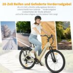 ttgo 28 Zoll E Bike für Erwachsene, Elektrofahrräder mit 36V 18Ah Akku 250W Motor 25 km/h 80-120 km Reichweite, 7-Gang Getriebe mit LCD-Display City E Bike für Herren Damen, C3 SE