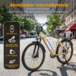 ttgo 28 Zoll E Bike für Erwachsene, Elektrofahrräder mit 36V 18Ah Akku 250W Motor 25 km/h 80-120 km Reichweite, 7-Gang Getriebe mit LCD-Display City E Bike für Herren Damen, C3 SE