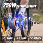 VARUN E Bike, 26/24 Zoll E-Mountainbike Herren Damen mit 48/36V Batterie, 21/1 Gang, Aluminium Rahmen, Reichweite 40-80KM, Ebike für Erwachsene und Jugendliche