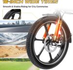 EVERCROSS Elektrofahrrad für Erwachsene, 250W E Bike,16''x 2.0/20" x 4.0 Fette Reifen, bis zu 25KM/H & 60-100km Reichweite,36V/48V Abnehmbare Batterie, Berg Schnee Elektro Offroad Fahrrad