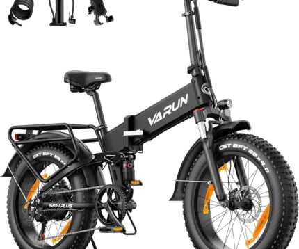 VARUN E Bike Klapprad 20 Zoll, Ebike Herren Damen mit 48V 13Ah Akku, 120KM Reichweite, 4.0 Fat Tire, LCD-Display mit 5 PAS, E-fatbike mit 7-Gang, StVZO, All-Terrain Pedelec Elektrofahrrad