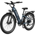 HITWAY E Bike 26X3.0 City Elektrofahrrad Pedelec, 250W City Cruiser E-Bike, 48V 18Ah austauschbarer Akku, max. Reichweite 55–80 km, 7 Gänge, Pendler-Elektrofahrrad für Erwachsene