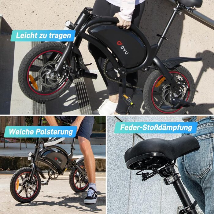 DYU D3S 14 Inch Mini Electric Bike