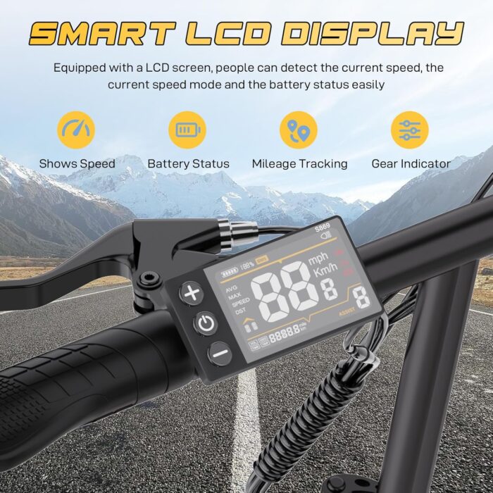 EVERCROSS Elektrofahrrad für Erwachsene, 250W E Bike,16''x 2.0/20" x 4.0 Fette Reifen, bis zu 25KM/H & 60-100km Reichweite,36V/48V Abnehmbare Batterie, Berg Schnee Elektro Offroad Fahrrad