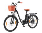 ttgo E Bike 26 Zoll, Elektrofahrräder für Herren Damen mit 36V 14,5Ah/18Ah Akku, 60–120 km Reichweite Citybike, LCD Display, 6/7-Gang, Aluminiumrahmen, Elektrofahrrad mit Korb